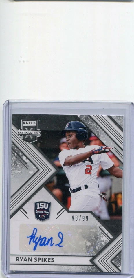 2018 Elite Extra Edition 15U Team Autographs Ryan Spikes Auto 98/99 - Image 1 of 1