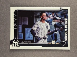 2025 Topps Celebration Dugout Peeks #DP-4 Aaron Judge SSP New York Yankees - Picture 1 of 4