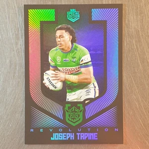 2024 NRL Revolution Raiders Jospeh Tapine Silver Parallel Card - Picture 1 of 2