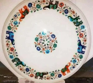 Runder Marmor Sofa Mitteltisch Elefant Design Edelstein Möbel Dekore - Bild 1 von 8