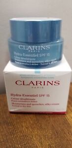 Clarins Hydra-Essentiel SPF 15 Silky Cream Normal to Dry Skin 50mL New In Box