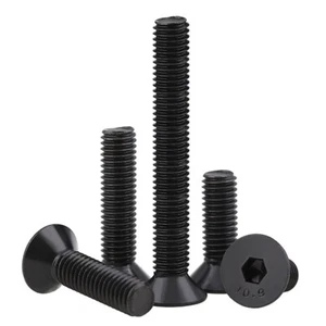 4# 6# 8# 1/8" HEX SOCKET COUNTERSUNK SCREWS BOLTS ALLEN KEY HIGH TENSILE 10.9 - Picture 1 of 6