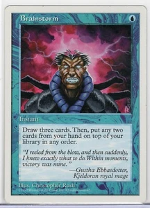 1x Brainstorm - MTG Core Set 5th Edition - Light Play - Bild 1 von 1