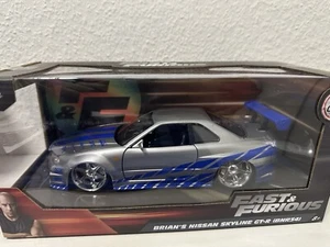 Jada Fast & Furious Brian´s Nissan Skyline GT-R (BNR34) /Neu 1:24 - Bild 1 von 3