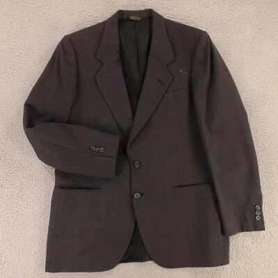 Chaqueta Nino Cerruti M Gris Azul Cuadros Ventana 100% Lana Sarga Blazer 42R Foto 1 de 4