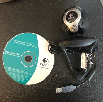 Logitech Webcam RightLight RightSound Technology Camera Web Cam - Image 1 of 4