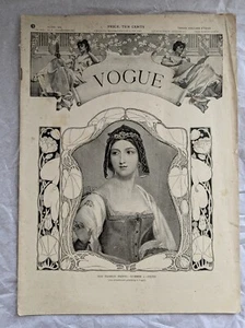 Vogue 14th July 1904 Vintage Vogue Very Rare Collectable Edwardian Fashion - Picture 1 of 4