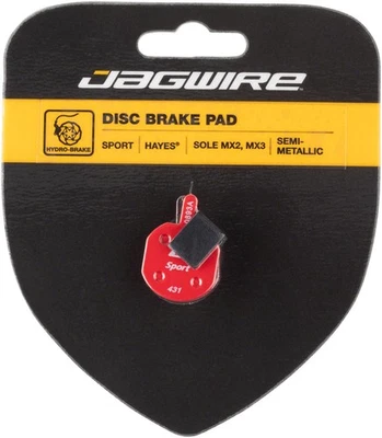 Jagwire Mountain Sport Semi-Metallic Disc Brake Pads for Hayes CX, MX, Sole - Image 1 of 2