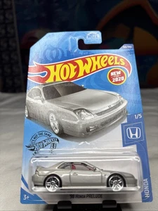 Honda Prelude 2020 fundido a presión gris escala 1:64 Honda Series #1/5 Hot Wheels '98  - Imagen 1 de 5