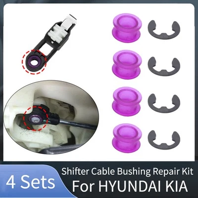 Kit de reparación de clip de buje de cable de cambio automático de 4 juegos para Hyundai Accent Elantra Foto 1 de 4