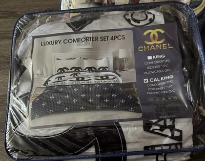 4 PCS Chanel Blanket Comforter King Size  - Image 1 of 3