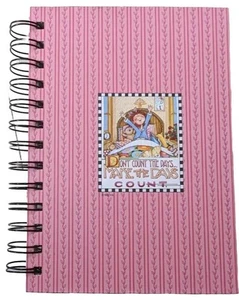 Mary Engelbreit Make The Days Count Journal Wire Bound Notebook Colorbok Pink - Picture 1 of 4