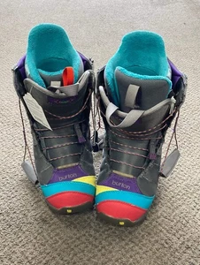 Burton Emerald Grey Size 5 Used Snowboard Boots - Picture 1 of 2