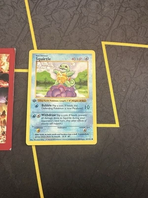Pokemon Card Squirtle 63/102 1st Edition Shadowless Base Set Rare 153💎NM💎 - Image 1 of 4