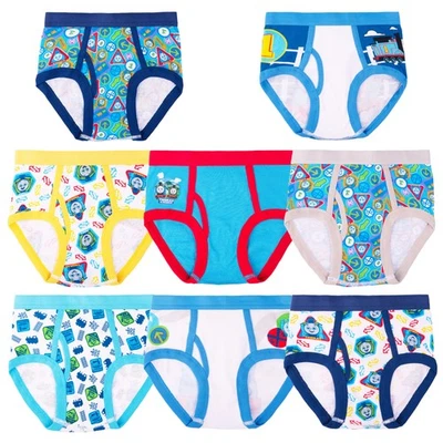 Paquete de 8 calzoncillos artesanales Thomas The Train para niños pequeños Percy Foto 1 de 4