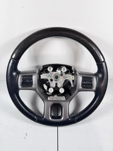 2013-2018 Dodge Ram 1500 2500 Limited Black Leather Heated Steering Wheel - Picture 1 of 6