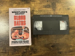 WRESTLING’S GREATEST BLOOD BATHS VHS Vintage Tested - Picture 1 of 7