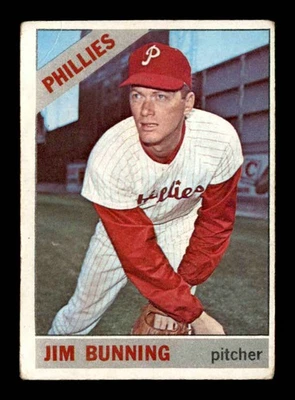 Jim Bunning 1966 Topps #435 G/VG X3210761 Foto 1 de 2