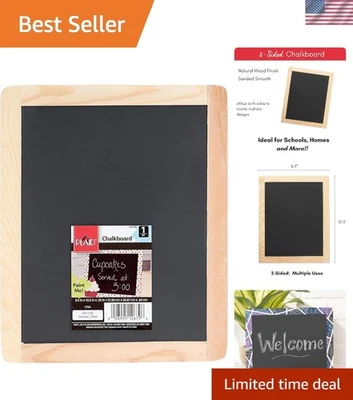 Elegant Double-Sided Framed Chalkboard, 8.5"x10.5" - Perfect for Personalization - Image 1 of 4