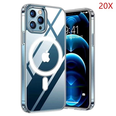 Wholesale Lot For iPhone 17 16 Pro Max 15 14 13 12  Mag Safe Clear Magnetic Case - Image 1 of 4