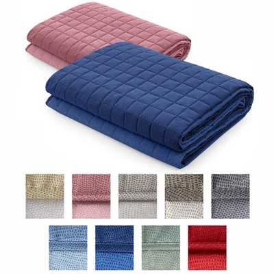 Trapuntino Gabel Chromo copriletto trapuntato double face tinta unita cotone - Immagine 1 di 2