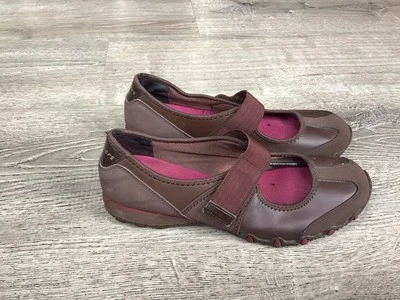 Zapatos sin cordones Skechers para mujer talla 8,5 motociclistas marrón gamuza correa de cuero 22234 Foto 1 de 4