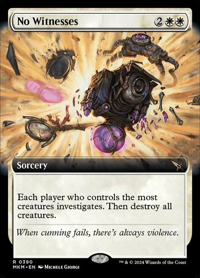 x1 No Witnesses - Extended Art - Murders at Karlov Manor - NM - MTG - Image 1 of 1