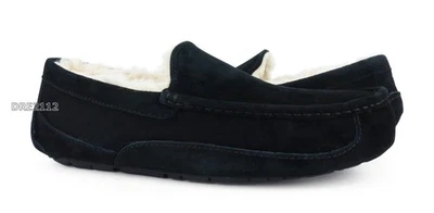 Zapatillas UGG Ascot de piel de gamuza negra para hombre talla 14 EEE WIDE -NUEVAS EN CAJA- Foto 1 de 4