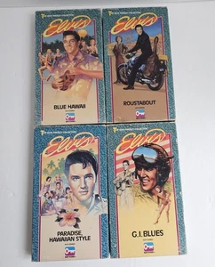 Vintage Elvis Presley VHS Lot Blue Hawaii G.I. Blues Roustabout Hawaii Movies Se - Picture 1 of 6