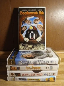 5 Family And Kids VHS Lot Animals. MVP, Call Of The Wild Born To Be Wild + - Picture 1 of 11