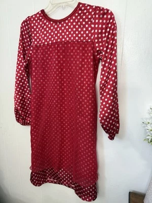 Carters XL Girls 14 Red & White Polka Dot Dress Drsss Up — 第 1/4 张图片