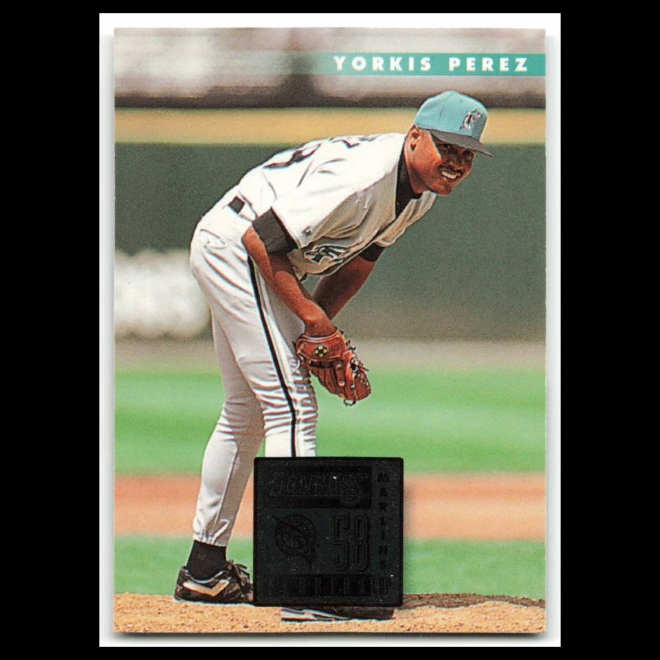 Yorkis Perez #154 1996 Donruss Florida Marlins Baseball Card MLB NM - Image 1 of 3