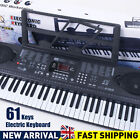 USB 61 Keys Electronic Piano Keyboard Electric Toy W/ Holder Stand Microphone