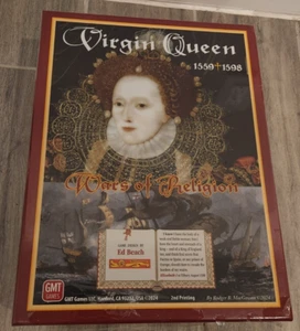 GMT Games Virgin Queen: Wars of Religion 1559-1598 segunda impresión - envoltura retráctil - Imagen 1 de 7