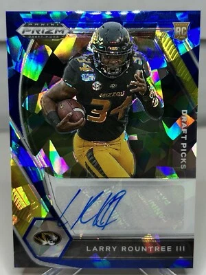 Larry Rountree III - 2021 Prizm Blue Ice Refractor Auto (RC) 🔥Missouri🔥/75 - Image 1 of 2