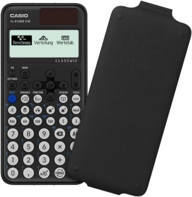 Casio FX-810 DECW LCD Wissenschaftlicher Taschenrechner Schwarz (812807) Schule - Bild 1 von 3