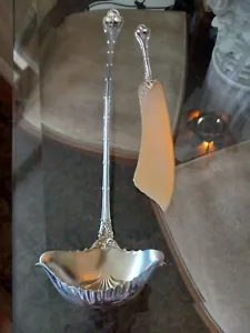 Whiting Mfg Co 1894 Empire Sterling Silver Punch Ladle and Fish Server - Picture 1 of 12