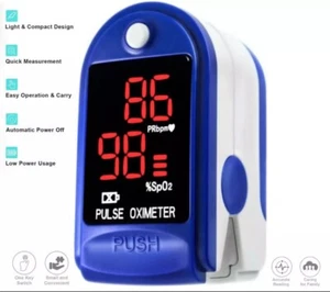 Finger Tip Pulse Oximeter Meter SpO2 Oxygen Saturation rate Heart Blood Monitor - Picture 1 of 1