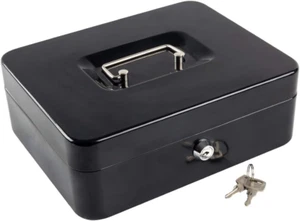 Metal Cash Box with Money Tray and Lock,Money Box with Cash Tray,Cash Drawer,11. - Picture 1 of 12