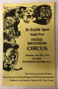 1979 Hoxie Bros. Circus Westfield Senior H.S.New Jersey - Picture 1 of 9