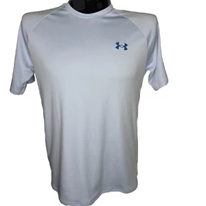 UNDER ARMOUR Shirt Mens Medium Blue Tee Workout Moisture Wicking Gym UA - Picture 1 of 9