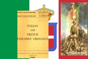 ITALIAN EXPLOSIVE ORDNANCE MANUAL WW2 SHELLS,BOMBS,GRENADES,MINES,BOOBY TRAPS - Picture 1 of 11