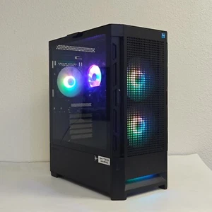 Custom Build ARGB Desktop PC Gaming Computer i7 16GB RAM 1TB SSD RTX 3050 Win11 - Picture 1 of 16