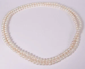 Collana perle infinite Pearls & Color perle sautoir perle coltivate acqua dolce 120 cm - Foto 1 di 3