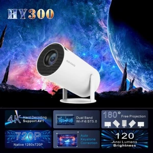 Android 11.0 Home Theater Entertainment Projector LCD Smart Projector - Picture 1 of 11