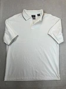 Haggar Cool 18 Golf Polo weiß schwarz gestreift Gr. XL Golfshirt Performance Wear - Bild 1 von 10