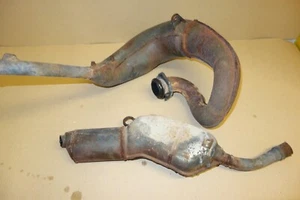 Honda CRM250R CRM 250 CRM250 MK2 1991 exhaust system silencer damaged manifold - Picture 1 of 12