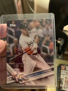 2017 Topps Mini #25 Giancarlo Stanton Miami Marlins MVP Yankees - Bild 1 von 1