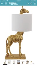 Antique Gold Giraffe Table Lamp Metal Contemporary Hallway Living  Bedroom