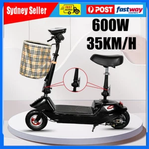 600W Electric Scooter 35KM/H Motor 8 inch Foldable Portable Commuter E-Bike - Picture 1 of 12